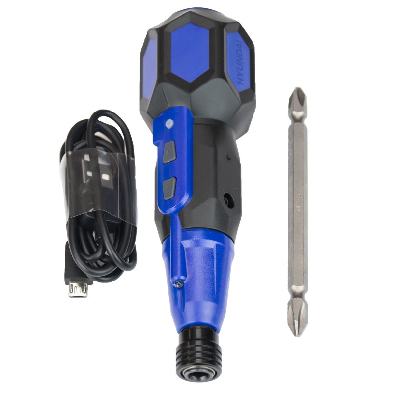 Destornillador eléctrico Hyundai recargable con USB Destornillador eléctrico Hyundai recargable con USB