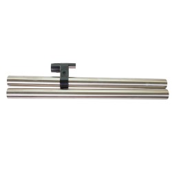 2 tubos prolongación acero cromado 470 mm x 2 ø 32 mm